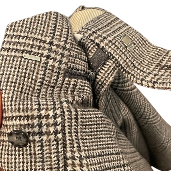 Adam Fashion Men's Windowpane Plaid Single Breasted 6Button Blue Suit 42L/38 NEW - Picture 13 of 16